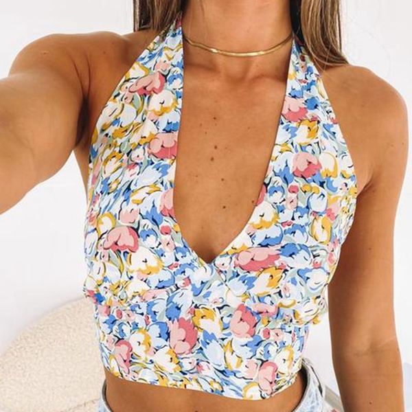 women's tanks & camis beach style boho floral print crop deep v-neck backless bandage halter summer sleeveless women cami vest stre, White
women's tanks & camis beach style boho floral print crop deep v-neck backless bandage halter summer sleeveless women cami vest stre, White