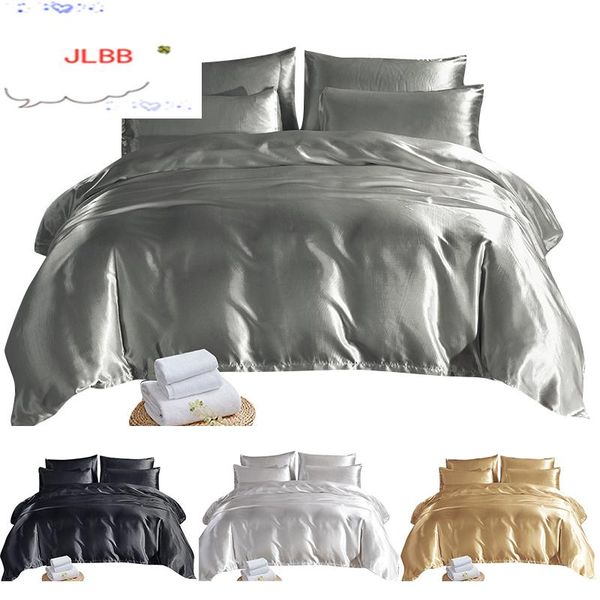 bedding sets luxury satin silk set home solid color king size bed linens pillow case duvet cover for single double bedclothes
bedding sets luxury satin silk set home solid color king size bed linens pillow case duvet cover for single double bedclothes