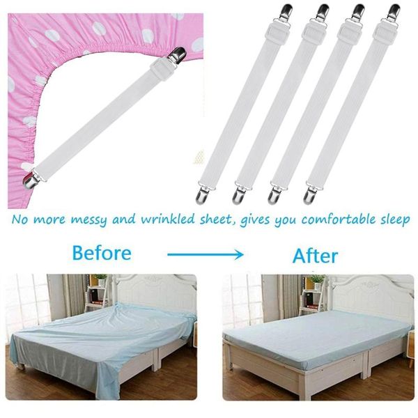 clothing & wardrobe storage 4 pcs/kit elastic bed sheet holder adjust straps fasteners mattress corner clips fitted sofa cover grippers
clothing & wardrobe storage 4 pcs/kit elastic bed sheet holder adjust straps fasteners mattress corner clips fitted sofa cover grippers