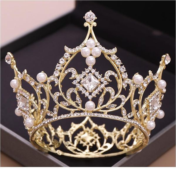 trendy gold color pearl crystal bride prince crown wedding hair accessories jewelry rould tiara crown fashion women acc jllgda, Silver
trendy gold color pearl crystal bride prince crown wedding hair accessories jewelry rould tiara crown fashion women acc jllgda, Silver