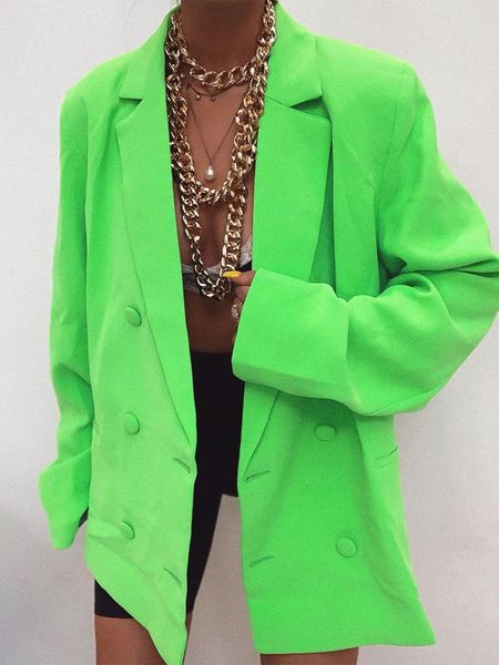 women's suits & blazers double breasted blazer long sleeve jacket women loose coat 2021 autumn winter female streetwear over size plus, White;black
women's suits & blazers double breasted blazer long sleeve jacket women loose coat 2021 autumn winter female streetwear over size plus, White;black