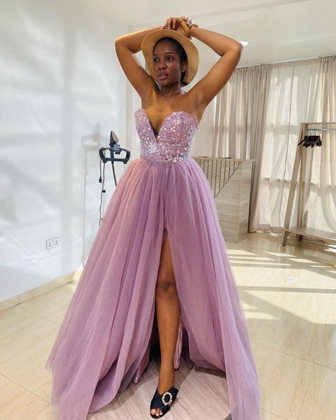 custom beaded sweetheart prom dresses 2022 side split long tulle cocktail party evening gowns a line bride vestidos, Black
custom beaded sweetheart prom dresses 2022 side split long tulle cocktail party evening gowns a line bride vestidos, Black