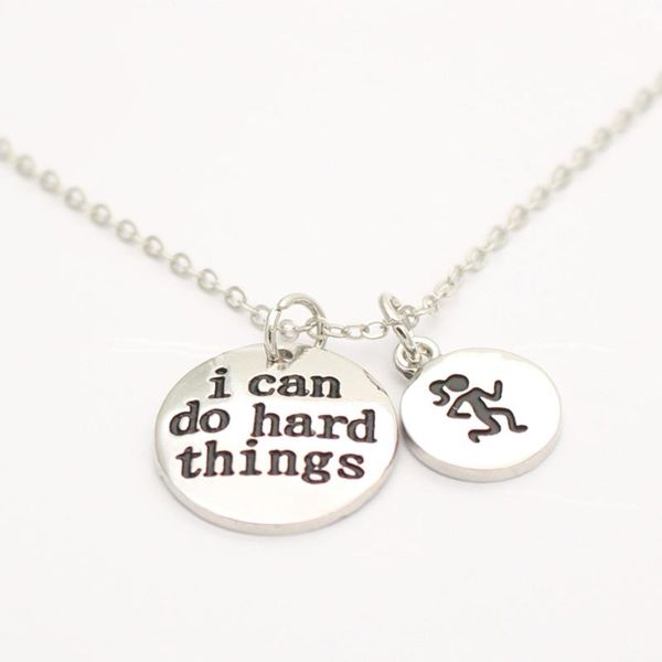 pendant necklaces i can do hard things necklace inspirational jewekry for girls boys graduation birthday giftfor friend runner girl charms, Silver
pendant necklaces i can do hard things necklace inspirational jewekry for girls boys graduation birthday giftfor friend runner girl charms, Silver