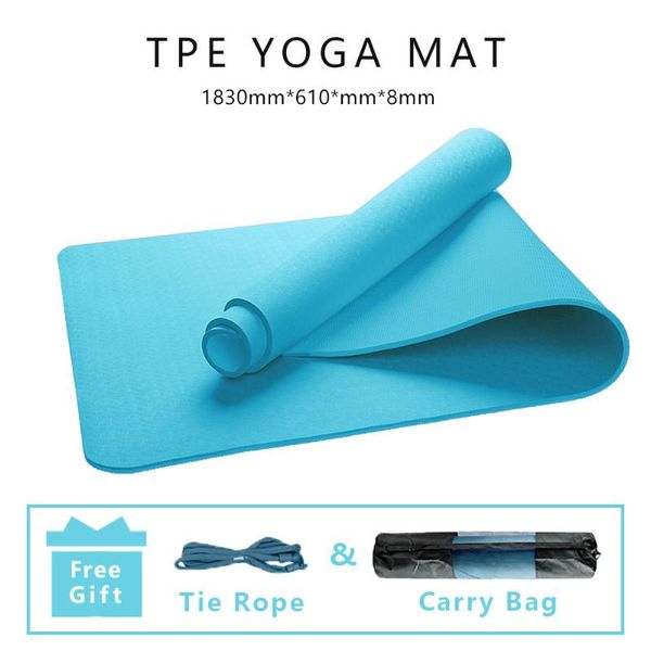 yoga mats 1830*610*8mm mat for beginner tpe eco-friendly material non-slip odorless great elasticity with gift
yoga mats 1830*610*8mm mat for beginner tpe eco-friendly material non-slip odorless great elasticity with gift