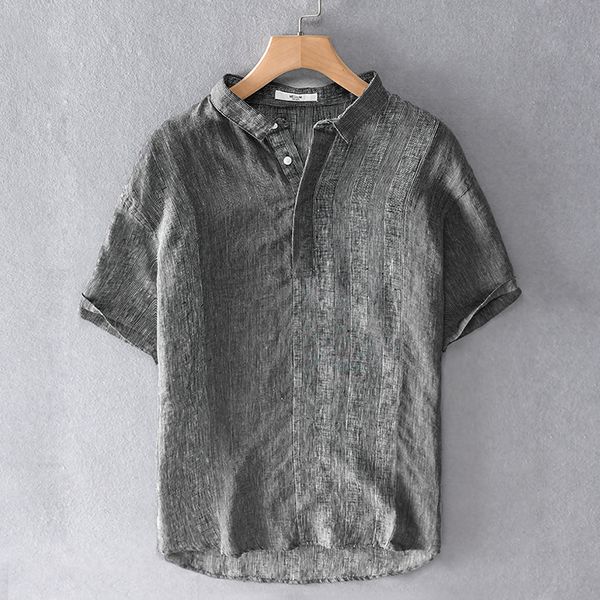 2021 new style italy brand 100% linen summer short sleeve flax shirts for men casual fashion shirt mens breathable overhemd lxak, White
2021 new style italy brand 100% linen summer short sleeve flax shirts for men casual fashion shirt mens breathable overhemd lxak, White