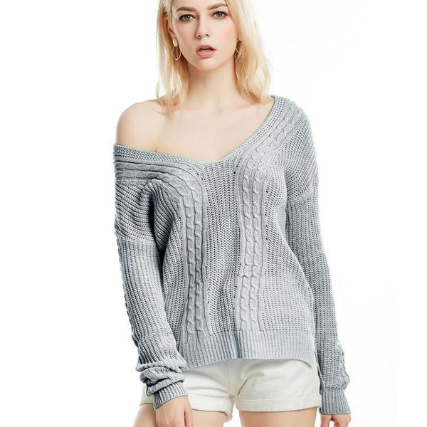 women's sweaters solid women autumn v neck pullovers sweater knitted casual long sleeve female korean, White;black
women's sweaters solid women autumn v neck pullovers sweater knitted casual long sleeve female korean, White;black