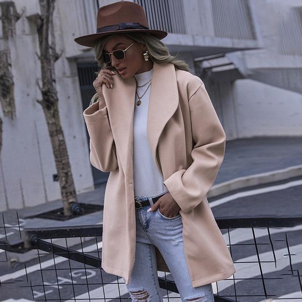 women's wool & blends winter outfits trench coat for women coats and jackets autumn fashion hooded mid length woolen, Black
women's wool & blends winter outfits trench coat for women coats and jackets autumn fashion hooded mid length woolen, Black