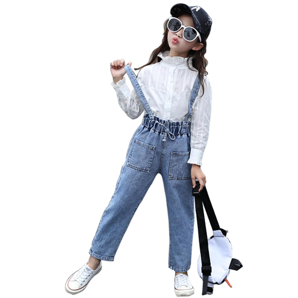 jumpsuits girl denim overalls clothes set off-shoulder solid color romper jumpsuit 2021 spring auutmn girls outfits long pants, Blue
jumpsuits girl denim overalls clothes set off-shoulder solid color romper jumpsuit 2021 spring auutmn girls outfits long pants, Blue