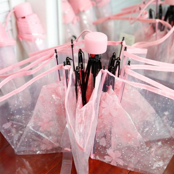 umbrellas three fold transparent cherry umbrella four colors can choose small fresh girl
umbrellas three fold transparent cherry umbrella four colors can choose small fresh girl