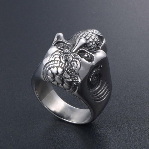 cluster rings men's ring stainless steel gothic vintage scary skull accessories jewellery for men punk geometric rock style jewelry, Golden;silver
cluster rings men's ring stainless steel gothic vintage scary skull accessories jewellery for men punk geometric rock style jewelry, Golden;silver