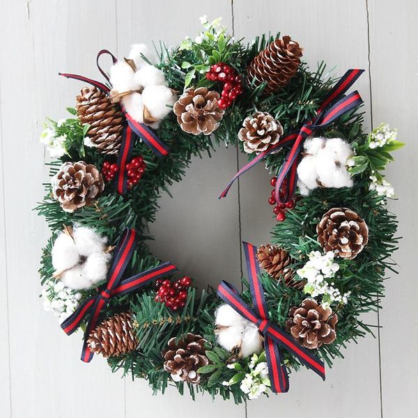 decorative flowers & wreaths artificial christmas wreath with berry pine cone and bows front door hanging garland holiday home decorations o
decorative flowers & wreaths artificial christmas wreath with berry pine cone and bows front door hanging garland holiday home decorations o