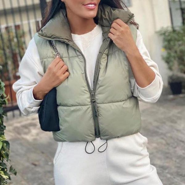 women's vests double sides stand collar vest coat autumn winter sleeveless drawstring short women waistcoat outerwear, Black;white
women's vests double sides stand collar vest coat autumn winter sleeveless drawstring short women waistcoat outerwear, Black;white