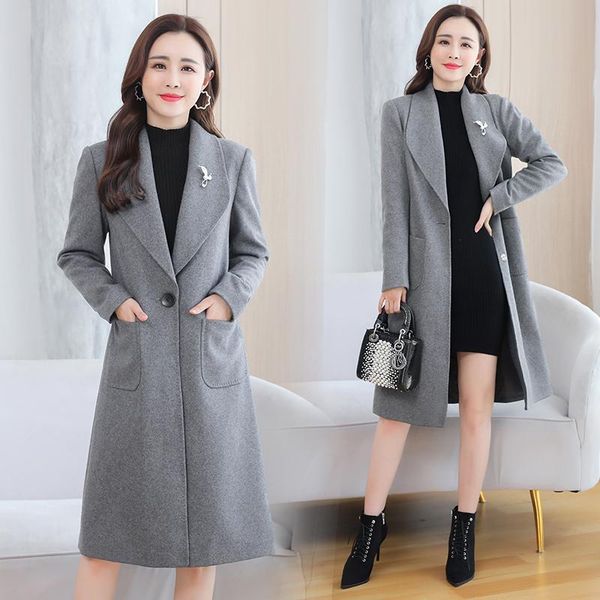 women's wool & blends 2021 winter cashmere long coat vintage autumn plus size warm woolen black jacket elegant women party outw
women's wool & blends 2021 winter cashmere long coat vintage autumn plus size warm woolen black jacket elegant women party outw