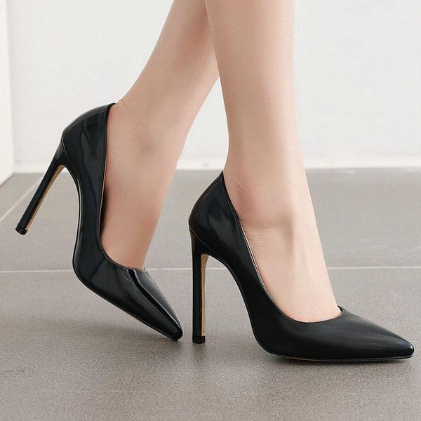 dress shoes women's fashion thin high heels pointed toe pumps red pink patent leather office woman big size 34-44, Black
dress shoes women's fashion thin high heels pointed toe pumps red pink patent leather office woman big size 34-44, Black