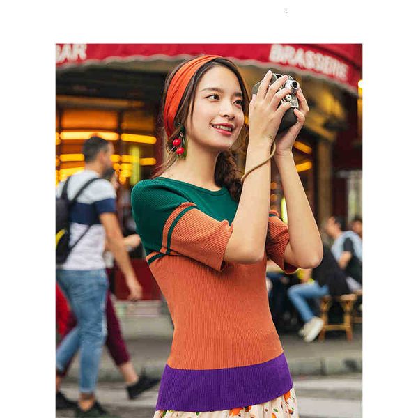 women's sweaters sweater t-shirt round neck colorful retro hong kong style casual slim girl middle sleeve uj7w, White;black
women's sweaters sweater t-shirt round neck colorful retro hong kong style casual slim girl middle sleeve uj7w, White;black