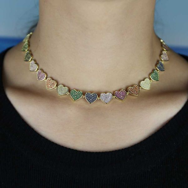 2021 summer new fashion women sweet love heart necklace with colorful rainbow cz multi piece heart charm valentine's day jewelry, Silver
2021 summer new fashion women sweet love heart necklace with colorful rainbow cz multi piece heart charm valentine's day jewelry, Silver