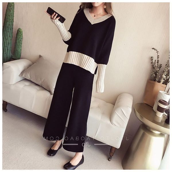 women's two piece pants women in knitted or crocheted suits sweater-jumpers broad-legged pants define lady jumpers 2-bun costumes f5fd, White
women's two piece pants women in knitted or crocheted suits sweater-jumpers broad-legged pants define lady jumpers 2-bun costumes f5fd, White