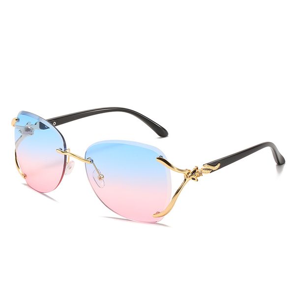 new fox head fashion explosion style ladies all-match sunglasses metal frameless cut edge sunglasses elegant sun eye, White;black
new fox head fashion explosion style ladies all-match sunglasses metal frameless cut edge sunglasses elegant sun eye, White;black