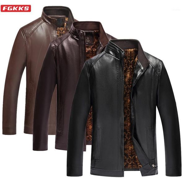 men's fur & faux fgkks brand leisure pu leather jacket men lapel solid color jackets coats fashion clothing, Black
men's fur & faux fgkks brand leisure pu leather jacket men lapel solid color jackets coats fashion clothing, Black