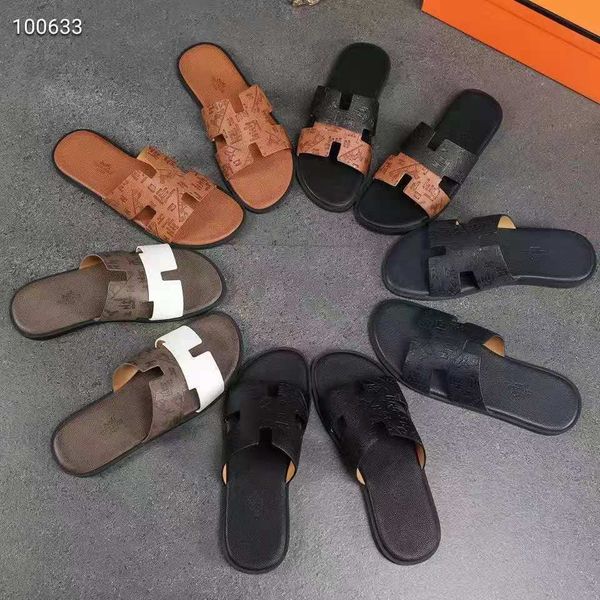 slipper color printed cowhide summer h slippers men's sandals european and american leather beach slippers versatile new korean fashion, Black
slipper color printed cowhide summer h slippers men's sandals european and american leather beach slippers versatile new korean fashion, Black