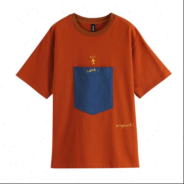 2021 summer women tees large pocket letter print round neck loose botteming short sleeve t shirt for women girl female, White
2021 summer women tees large pocket letter print round neck loose botteming short sleeve t shirt for women girl female, White