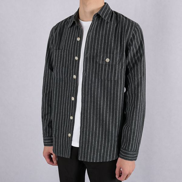 2021 new autumn spring stripe brushed long sleeve brand striped shirts for men casual fashion shirt mens camisa overhemd g1s7, White;black
2021 new autumn spring stripe brushed long sleeve brand striped shirts for men casual fashion shirt mens camisa overhemd g1s7, White;black