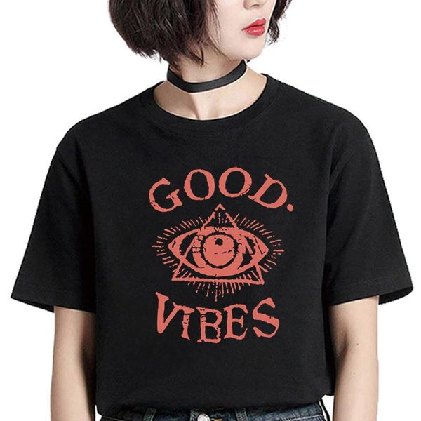 women's t-shirt good vibes look at your eyes summer t shirt female kawaii funny for women plus fashion graphic tee camisetas mujer tee, White
women's t-shirt good vibes look at your eyes summer t shirt female kawaii funny for women plus fashion graphic tee camisetas mujer tee, White