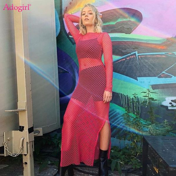 casual dresses adogirl knitting fishnet maxi dress women see through hollow out split night club beach outfits female autumn clothing, Black;gray
casual dresses adogirl knitting fishnet maxi dress women see through hollow out split night club beach outfits female autumn clothing, Black;gray