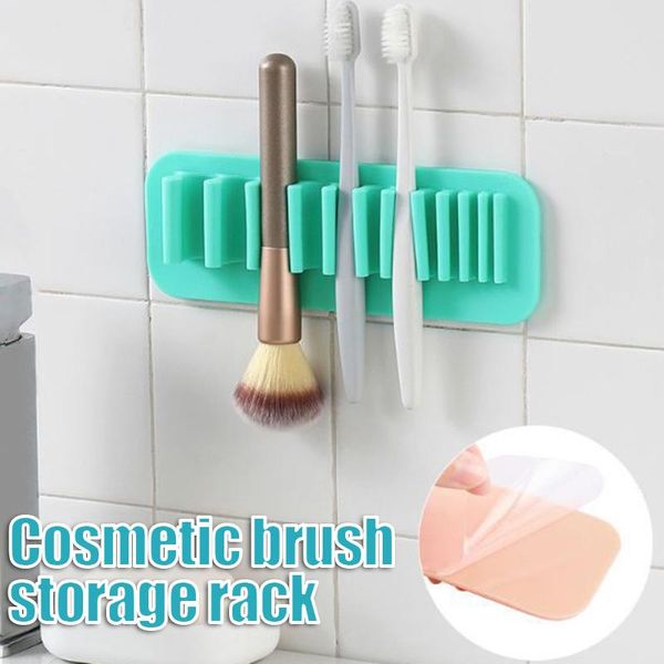 storage boxes & bins silicone makeup brush holder wall-mounted soft durable reusable convenient easy operation suit for bathroom bedroom
storage boxes & bins silicone makeup brush holder wall-mounted soft durable reusable convenient easy operation suit for bathroom bedroom