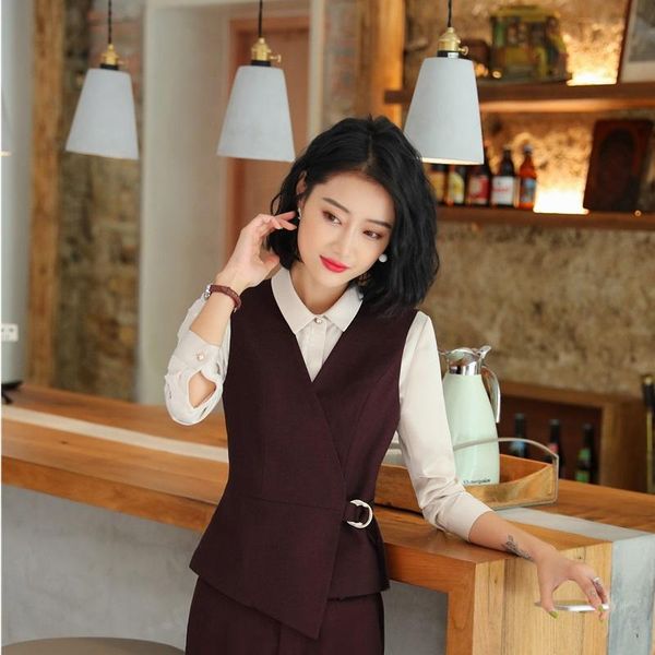 women's vests uniform styles fashion wine ladies vest coat & waistcoat office women business work wear blazer female clothes, Black;white
women's vests uniform styles fashion wine ladies vest coat & waistcoat office women business work wear blazer female clothes, Black;white