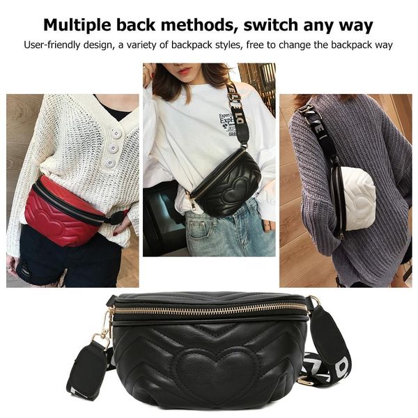 fashion ladies pu leather crossbody shoulder bag solid color love heart decor women waist fanny belt pack leather chest bags
fashion ladies pu leather crossbody shoulder bag solid color love heart decor women waist fanny belt pack leather chest bags