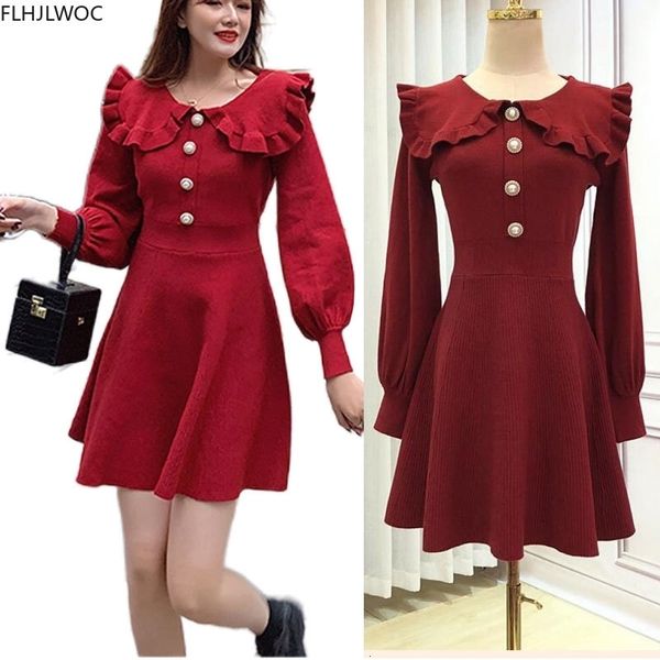 casual dresses year christmas fashion french style women red little black cute sweet peter pan collar button knitting sweater 44t3, Black;gray
casual dresses year christmas fashion french style women red little black cute sweet peter pan collar button knitting sweater 44t3, Black;gray