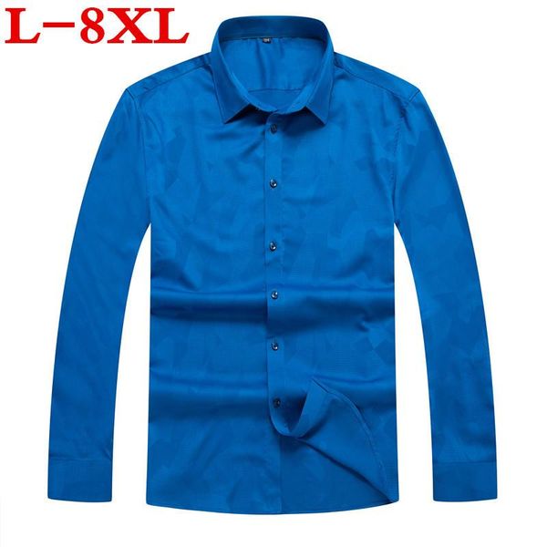 men's casual shirts 7xl large size shirt 8xl long sleeve loose fashion designer print for business, White;black
men's casual shirts 7xl large size shirt 8xl long sleeve loose fashion designer print for business, White;black
