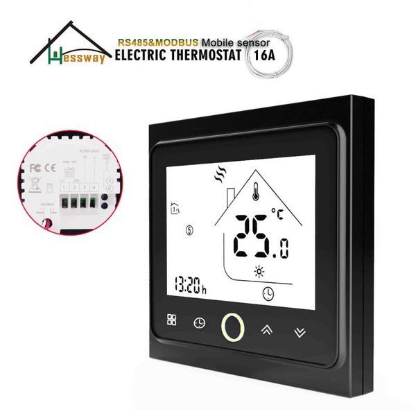 smart home control hessway 24v 95-240vac 16a thermostat modbus & rs485 for temperature controller switch substrate heater
smart home control hessway 24v 95-240vac 16a thermostat modbus & rs485 for temperature controller switch substrate heater