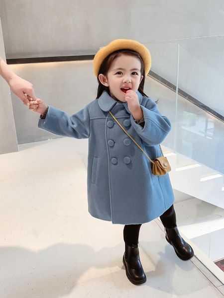 jackets children outerwear autumn winter girls coats woolen long trench coat baby toddler jacket for girl kid outwear, Blue;gray
jackets children outerwear autumn winter girls coats woolen long trench coat baby toddler jacket for girl kid outwear, Blue;gray