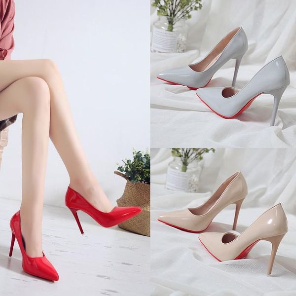 2021 new women's single shoes, work shoes, korean version, pointed high heel, women's stiletto heel, patent leather red, Black
2021 new women's single shoes, work shoes, korean version, pointed high heel, women's stiletto heel, patent leather red, Black