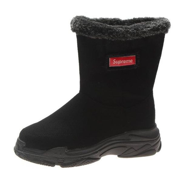 boots winter snow women's short flat sports 2021 student, Black 
boots winter snow women's short flat sports 2021 student, Black