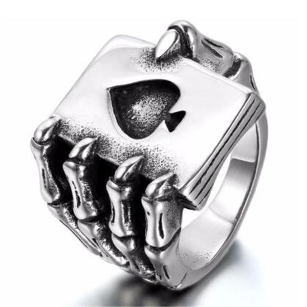cluster rings retro index finger for men silver color punk skull claw poker male gothic jewelry accessories, Golden;silver
cluster rings retro index finger for men silver color punk skull claw poker male gothic jewelry accessories, Golden;silver