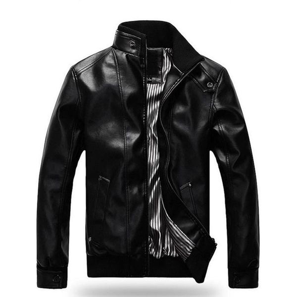 men's fur & faux nice fashion men leather jacket motorcycle clothing coat, Black
men's fur & faux nice fashion men leather jacket motorcycle clothing coat, Black