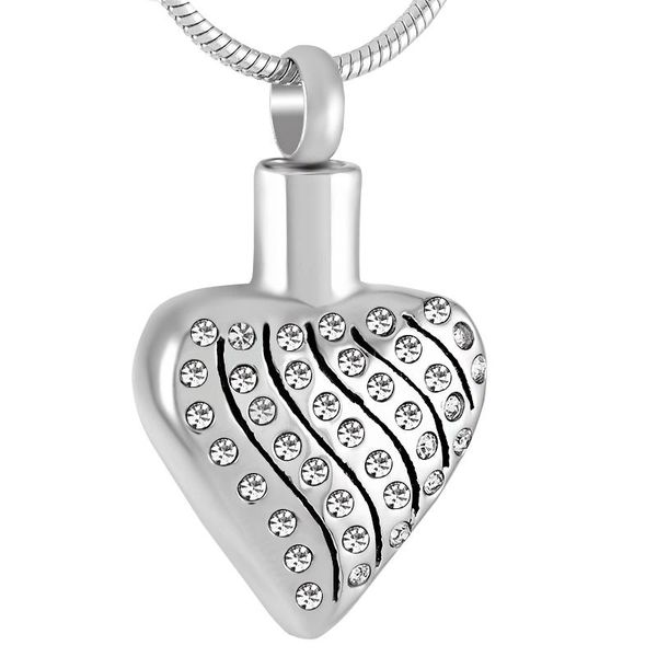 pendant necklaces crystal cremation jewelry heart necklace pet urn ash keepsake memorial stainless steel charms for wom wholesale, Silver
pendant necklaces crystal cremation jewelry heart necklace pet urn ash keepsake memorial stainless steel charms for wom wholesale, Silver