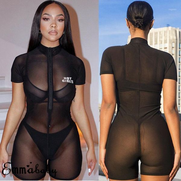 women see through sheer mesh zipper jumpsuit playsuits beach bikini cover up bodycon stretchy clubwear pants black women's swimwear, White;black
women see through sheer mesh zipper jumpsuit playsuits beach bikini cover up bodycon stretchy clubwear pants black women's swimwear, White;black