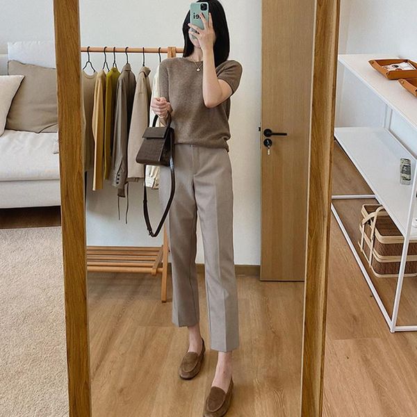 women's pants & capris drainpipe suit straight loose spring and autumn casual high waist slimming business clothing cropped kio, Black;white
women's pants & capris drainpipe suit straight loose spring and autumn casual high waist slimming business clothing cropped kio, Black;white