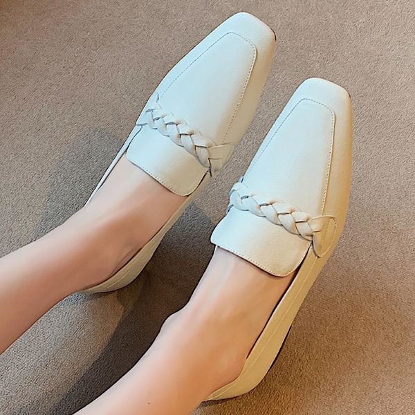 womens genuine leather slip-on flats loafers leisure soft comfortable moccasins square toe single shoes for womendress shoes, Black
womens genuine leather slip-on flats loafers leisure soft comfortable moccasins square toe single shoes for womendress shoes, Black