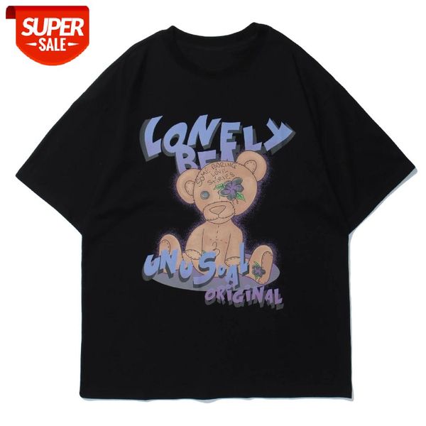 Hip Hop T-Shirt Men Streetwear Bear Print Harajuku Tshirts 2021 Summer Cotton Short Sleeve Shirts Loose Casual Tops Tees Black #139y, White;black
Hip Hop T-Shirt Men Streetwear Bear Print Harajuku Tshirts 2021 Summer Cotton Short Sleeve Shirts Loose Casual Tops Tees Black #139y, White;black