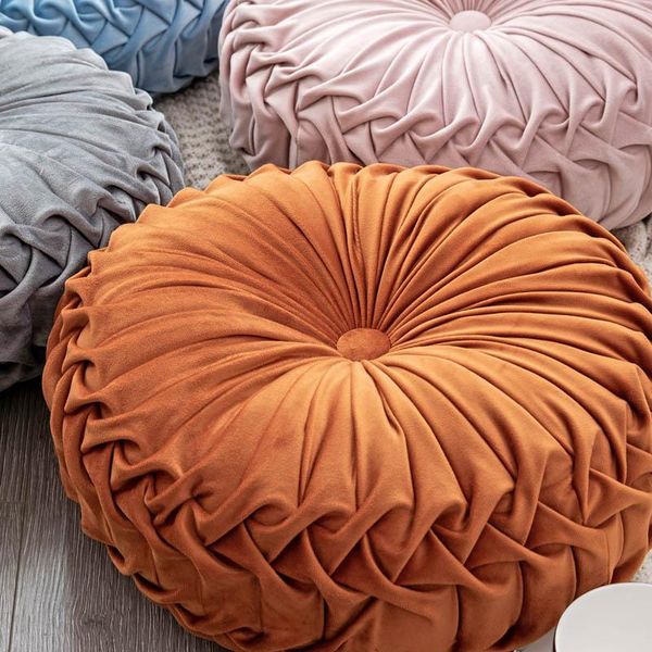 pillow fashion nordic luxury velvet round cushion handmade pleated wheel pumpkin seat home sofa decor futon pouf
pillow fashion nordic luxury velvet round cushion handmade pleated wheel pumpkin seat home sofa decor futon pouf