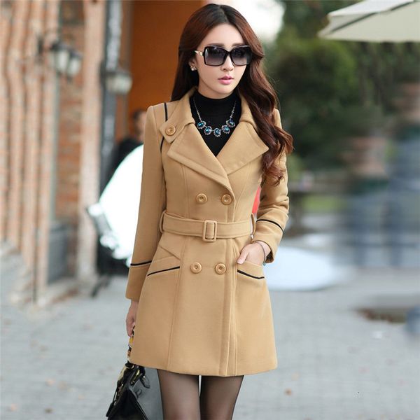 2021 women's wool coat khaki 3xl plus size new winter thin korean fashions with long sleeve belt coats hj039 psfd, Black
2021 women's wool coat khaki 3xl plus size new winter thin korean fashions with long sleeve belt coats hj039 psfd, Black