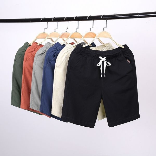 men's casual shorts linen cotton comfort shorts male streetwear solid color loose fashion shorts men 210316, White;black
men's casual shorts linen cotton comfort shorts male streetwear solid color loose fashion shorts men 210316, White;black