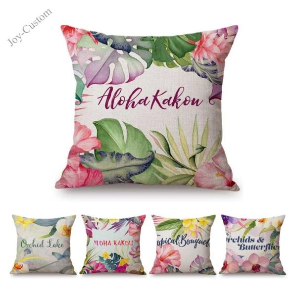 cushion/decorative pillow 18" watercolor tropical floral leaves hawaii bali style home decorative sofa throw case cotton linen letter c
cushion/decorative pillow 18" watercolor tropical floral leaves hawaii bali style home decorative sofa throw case cotton linen letter c