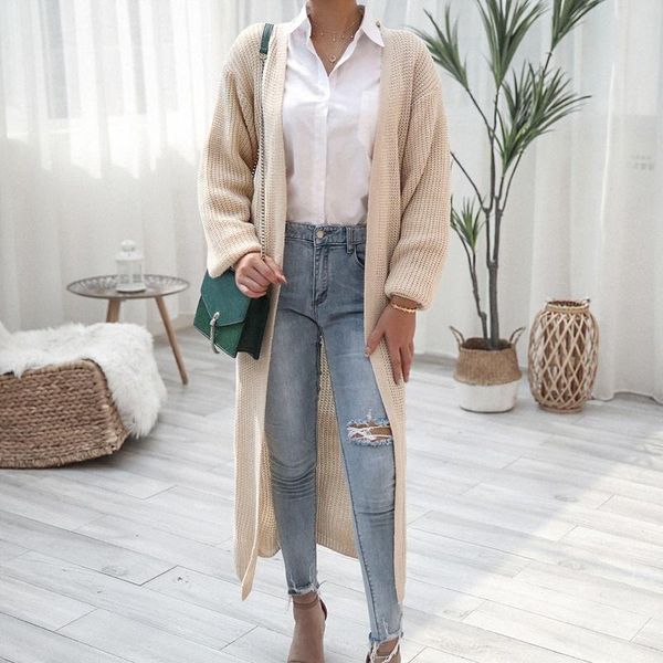women's sweaters 2021 fall winter long sleeve casual knit cardigan sweater jacket for ladies soild color all match knitted, White;black
women's sweaters 2021 fall winter long sleeve casual knit cardigan sweater jacket for ladies soild color all match knitted, White;black