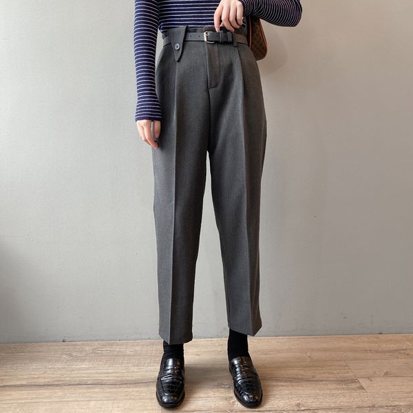 2021 new high pant loose elegant all match elastic waist slender straight office lady casual solid harem trousers uhm7, Black;white
2021 new high pant loose elegant all match elastic waist slender straight office lady casual solid harem trousers uhm7, Black;white